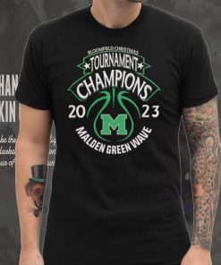 Malden Green Wave Bloomfield Christmas Tournament Champions 2023 Logo shirt