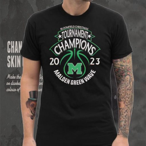 Malden Green Wave Bloomfield Christmas Tournament Champions 2023 Logo shirt