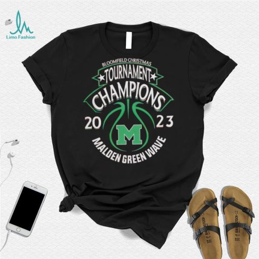 Malden Green Wave Bloomfield Christmas Tournament Champions 2023 Logo shirt