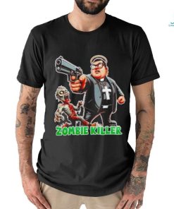 Man Cross And Gun Zombie Killer Cool Shirt