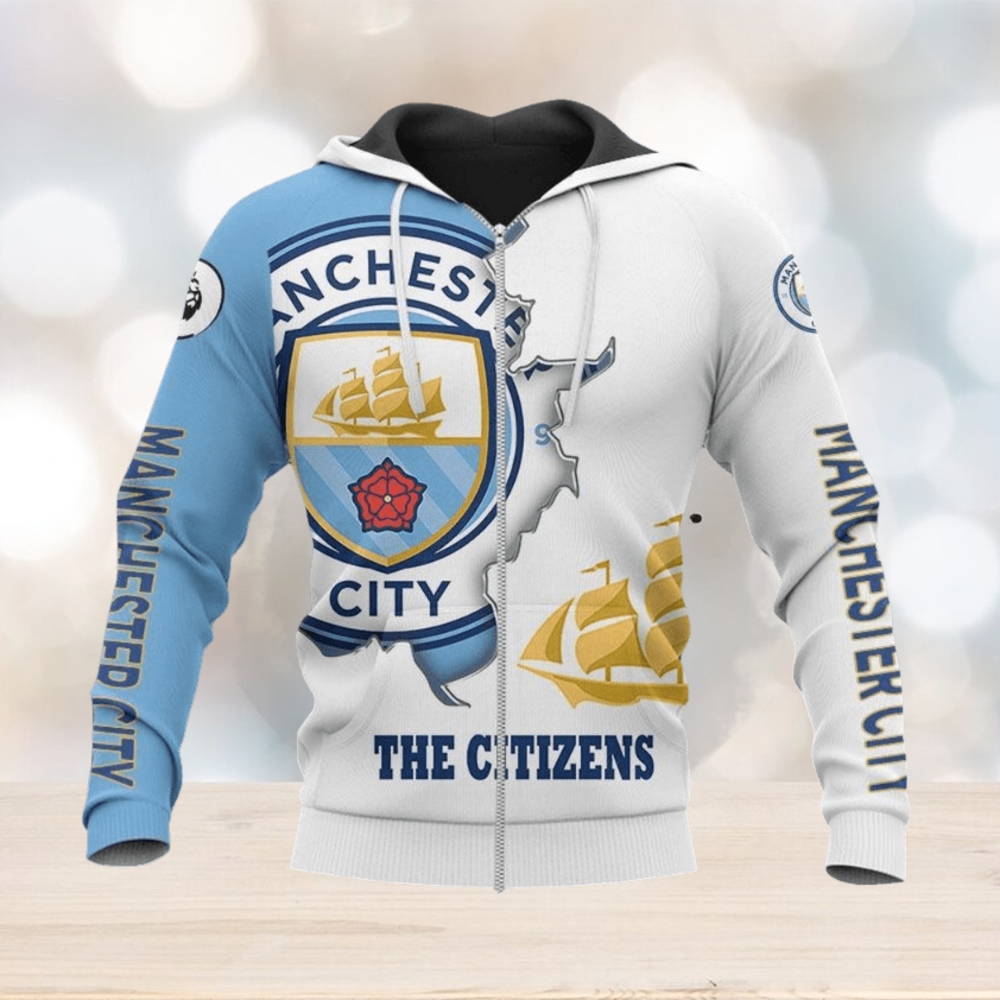 Manchester City The Citizens Zip Up Hoodie Manchester City The Citizens Zip Up Hoodie