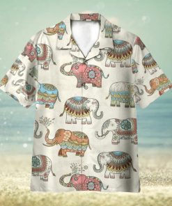 Mandala Elephants India Style 3D Hawaiian Shirt Summer Vaction Gift