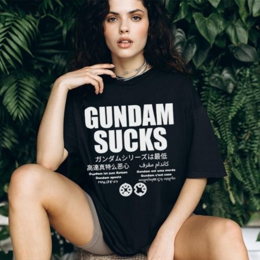 Manly Battleships Gundam Sucks 11 Languages Edition Parody T Shirts