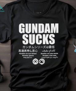 Manly Battleships Gundam Sucks 11 Languages Edition Parody T Shirts