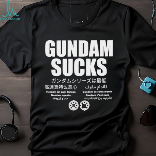 Manly Battleships Gundam Sucks 11 Languages Edition Parody T Shirts