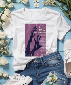 March 2024 Hubris european tour poster t shirt