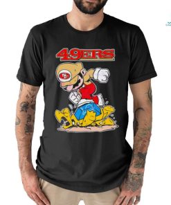 Mario 49ers Stomps On Detroit Lions Shirt