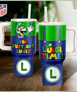 Mario Luigi Time You Just Got Luigi’d Tumbler With Handle