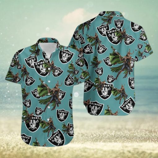 Marvel Avengers Clothes Loki Family Hawaiian Shirts Oakland Raiders