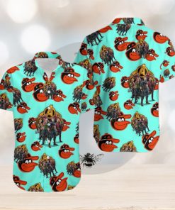 Marvel Avengers Clothes Rocket Raccoon Aloha Hawaiian Shirts Baltimore Orioles