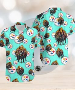 Marvel Avengers End Game Rocket Raccoon Aloha Hawaiian Shirts Pittsburgh Steelers