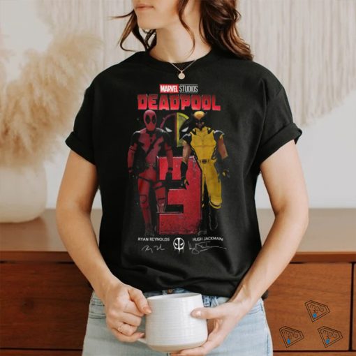 Marvel Studios Deadpool Ryan Reynolds Hugh Jackman Shirt