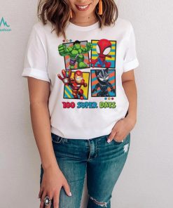 Marvel characters 100 super days shirt