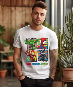 Marvel characters 100 super days shirt