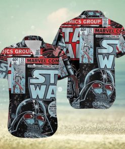 Marvelous Mix Marvel Comic Group Star Wars Slim Fit Hawaiian Chic