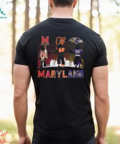 Maryland Sports Teams Mascots Maryland Terrapins, Baltimore Orioles And Baltimore Ravens Champions Shirt