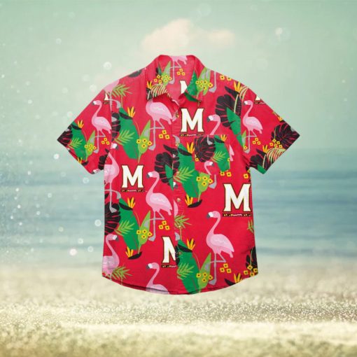 Maryland Terrapins Floral Hawaiian Shirt