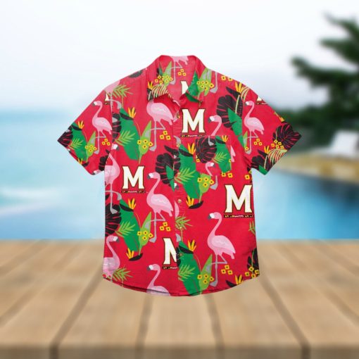 Maryland Terrapins Floral Hawaiian Shirt