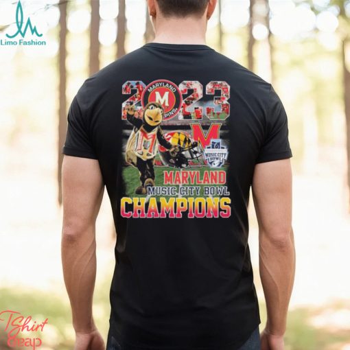 Maryland Terrapins Mascot 2023 Transperfect Music City Bowl Champions shirt