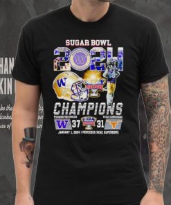 Mascot Sugar Bowl 2024 Champions Washington Huskies 37 31 Texas Longhorns shirt