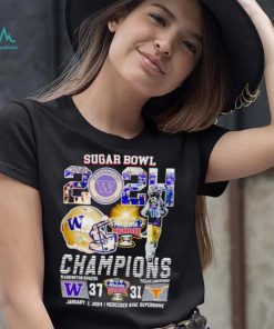 Mascot Sugar Bowl 2024 Champions Washington Huskies 37 31 Texas Longhorns shirt