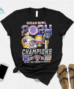 Mascot Sugar Bowl 2024 Champions Washington Huskies 37 31 Texas Longhorns shirt