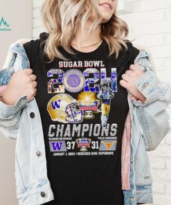 Mascot Sugar Bowl 2024 Champions Washington Huskies 37 31 Texas Longhorns shirt