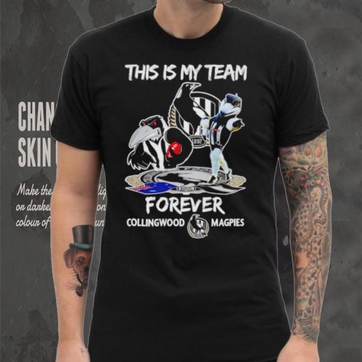 Mascot this is my team forever Collingwood Magpies shirt