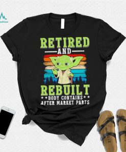 Master Yoda retired and rebuilt body contains after market parts shirt