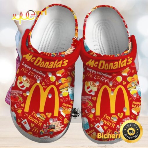Mcdonald’s Happy Valentines Mc Lover Crocs Clogs