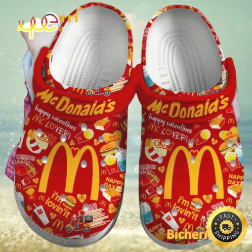 Mcdonald’s Happy Valentines Mc Lover Crocs Clogs