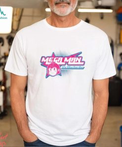 Mega Man Y2K Star White Solid T Shirt