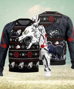 Megumi Divine Dogs Jujutsu Kaisen Ugly Christmas Sweater