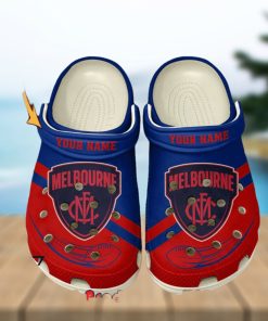 Melbourne Football Club AFL Classic Custom Name Crocs Clogs Shoes