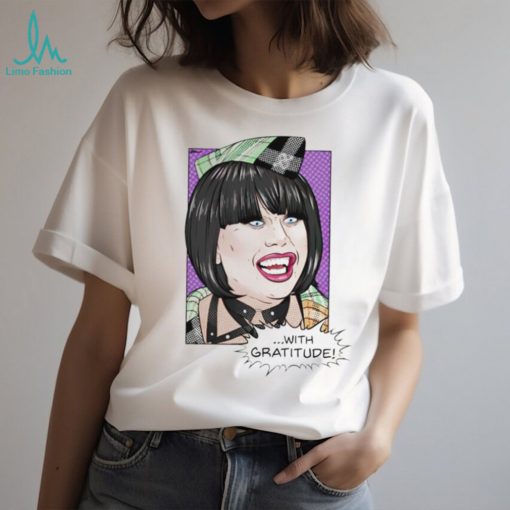 Melinda Verga vs everyone with gratitude shirt