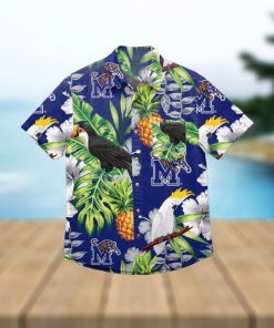 Memphis Tigers Floral Hawaiian Shirt