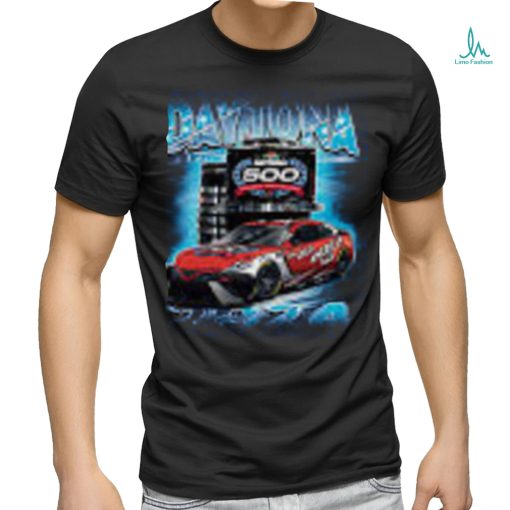 Men’s 2024 Daytona 500 Checkered Flag Sports Blue Champions T Shirt
