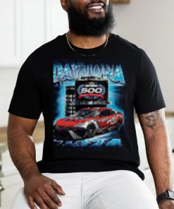 Men’s 2024 Daytona 500 Checkered Flag Sports Blue Champions T Shirt