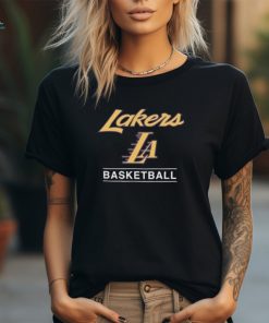 Men’s ’47 Black Los Angeles Lakers 2024 City Edition Triplet Franklin Long Sleeve T Shirt