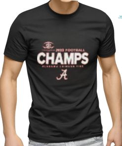 Men's Blue 84 Crimson Alabama Tide 2023 SEC Football Conference Champions Locker Room T Shirts