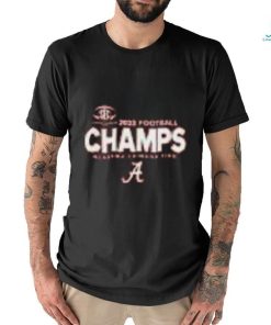 Men's Blue 84 Crimson Alabama Tide 2023 SEC Football Conference Champions Locker Room T Shirts