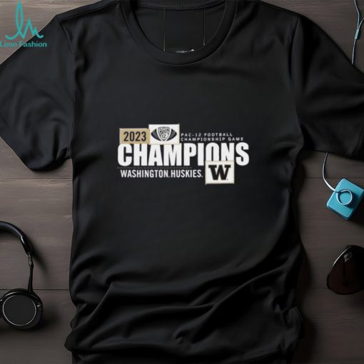 Men’s Blue 84 Purple Washington Huskies 2023 Pac 12 Football Conference Champions Locker Room T Shirt