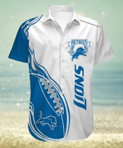 Men’s Detroit Lions Shirts Fireball Button Short Sleeve