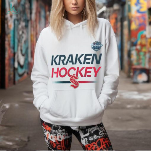 Men’s Fanatics Branded Light Blue Seattle Kraken 2024 NHL Winter Classic Authentic Pro Tech T Shirt