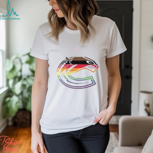 Men’s Fanatics Branded White Vancouver Canucks Team Pride Logo T Shirt
