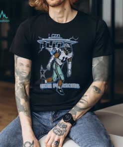 Men's Homage Micah Parsons Heathered Heather Navy Dallas Cowboys NFL Blitz Player Tri Blend T Shirt