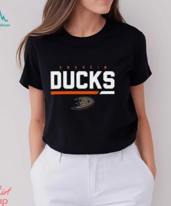 Men's Levelwear Black Anaheim Ducks Logo Richmond T Shirt