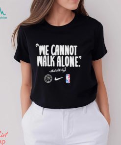 Men’s Nba Nike Anthracite Mlk ”We Cannot Walk Alone” Shirt