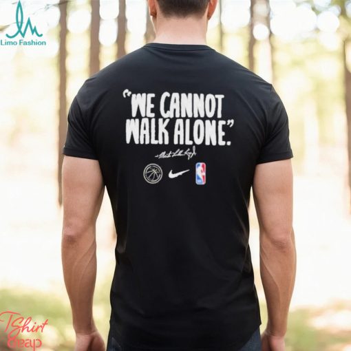 Men’s Nba Nike Anthracite Mlk ”We Cannot Walk Alone” Shirt