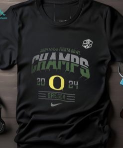 Men's Nike Black Oregon Ducks 2024 Fiesta Bowl Champions Locker Room T Shirt